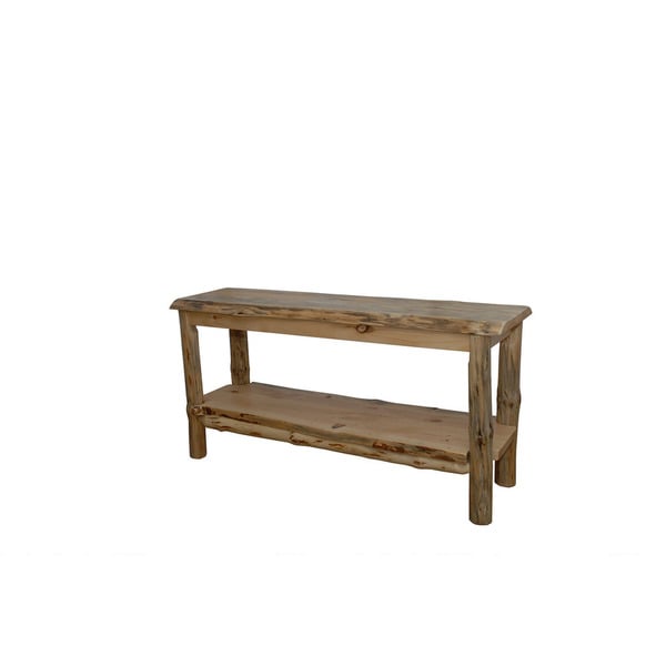 Custom Rustic Pine Natural Live Edge Sofa Table Free Shipping Custom Rustic Pine Natural Live Edge Sofa Table