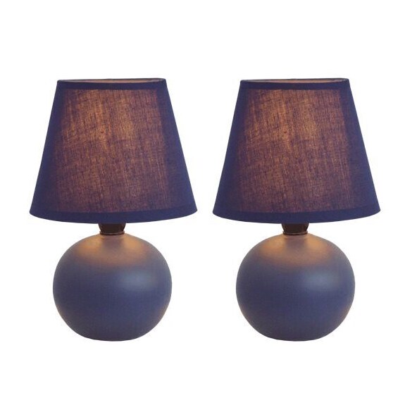 Simple Designs Ceramic Mini Globe Table Lamps Set Of 2 On Simple Designs Ceramic Mini Globe Table Lamps Set Of 2