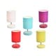 preview thumbnail 9 of 9, Simple Designs Stonies Ceramic/ Fabric Bedside Lamp (Set of 2)