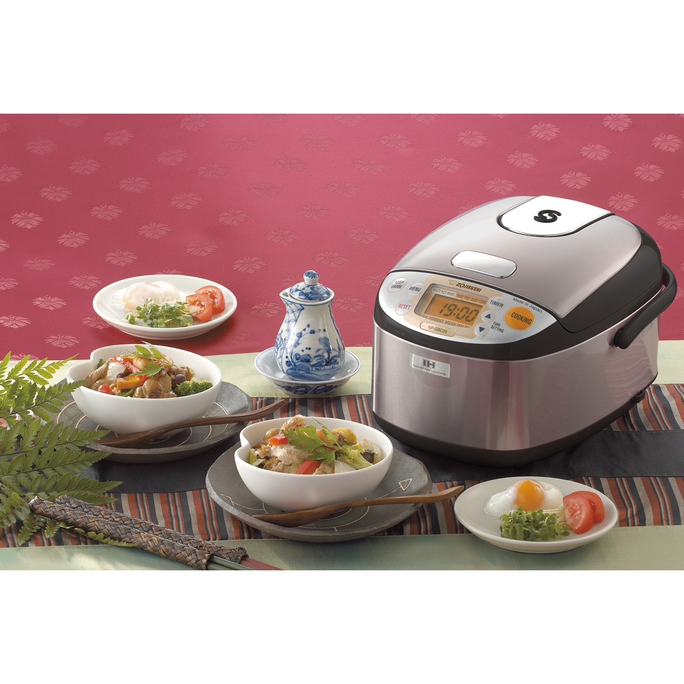 Zojirushi Induction Heating Rice Cooker \u0026 Warmer, 3 Cups, image size:1348x1348