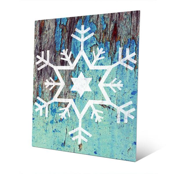Star of David Snowflake in Blue Wall Art on Metal - Bed Bath & Beyond