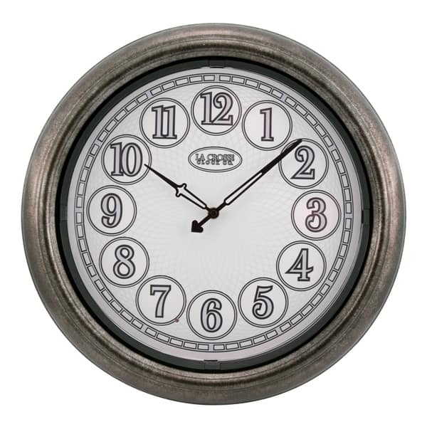 La Crosse Clock 4043246 18 In Indoor/Outdoor Analog Lighted Dial Wall