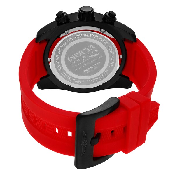invicta watch red and black