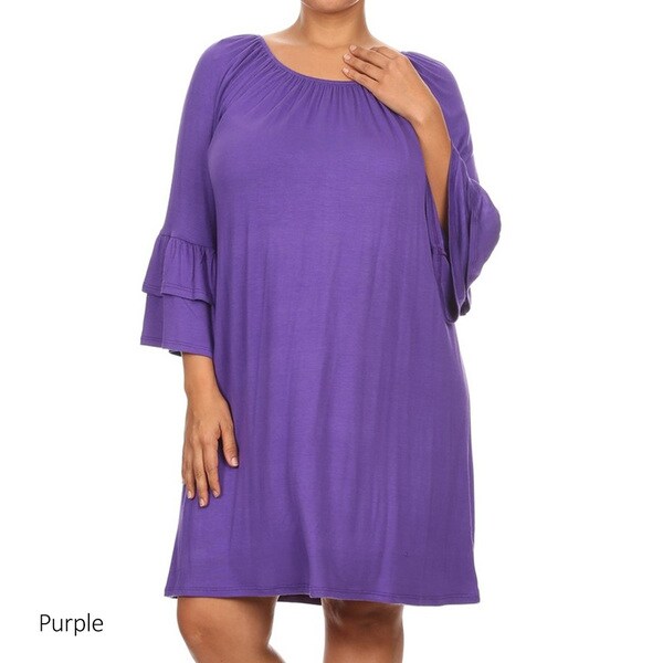 plus size purple summer dresses