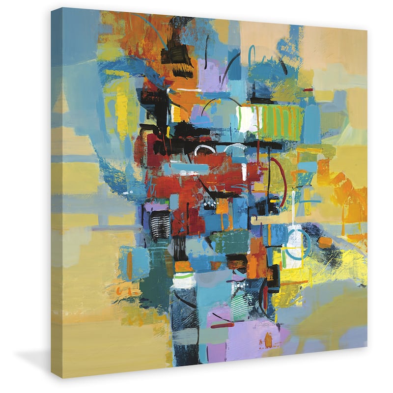Marmont Hill - 'Good Vibrations' by Julie Joy Painting Print on Wrapped Canvas - Multi-Color