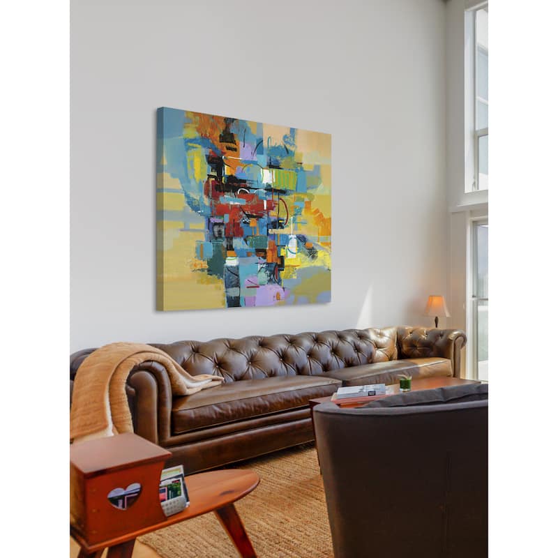 Marmont Hill - 'Good Vibrations' by Julie Joy Painting Print on Wrapped Canvas - Multi-Color