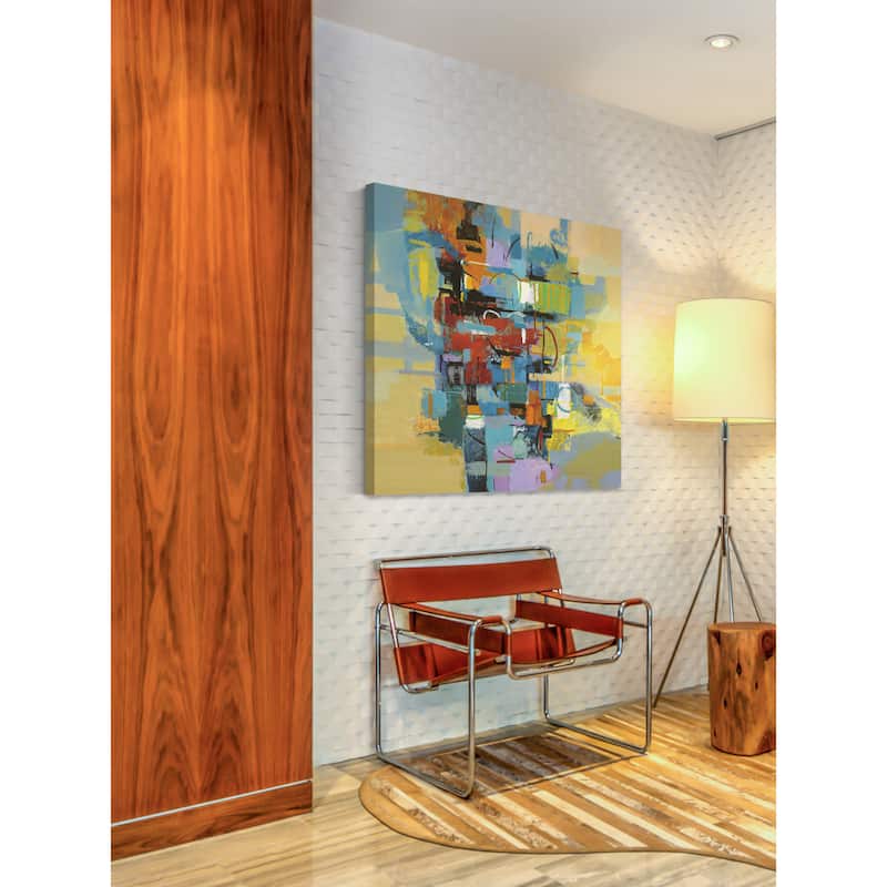 Marmont Hill - 'Good Vibrations' by Julie Joy Painting Print on Wrapped Canvas - Multi-Color