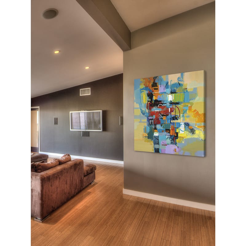 Marmont Hill - 'Good Vibrations' by Julie Joy Painting Print on Wrapped Canvas - Multi-Color