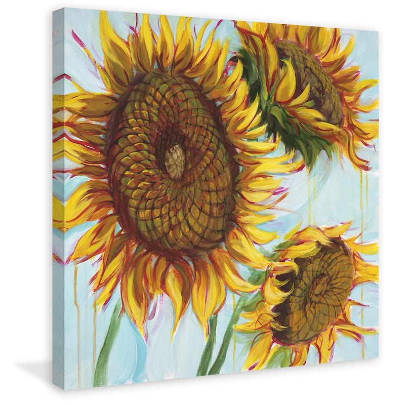Marmont Hill - 'Sunflower Love I' by Julie Joy Painting Print on Wrapped Canvas - Multi-Color