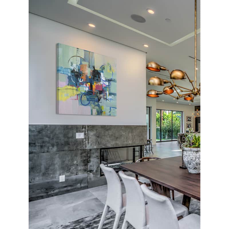 Marmont Hill - 'Time Travel I' by Julie Joy Painting Print on Wrapped Canvas - Multi-Color