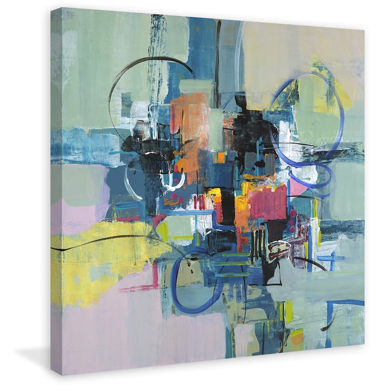 Marmont Hill - 'Time Travel I' by Julie Joy Painting Print on Wrapped Canvas - Multi-Color
