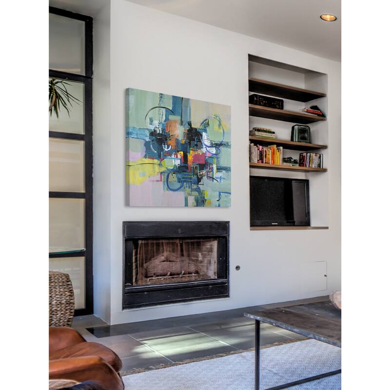 Marmont Hill - 'Time Travel I' by Julie Joy Painting Print on Wrapped Canvas - Multi-Color