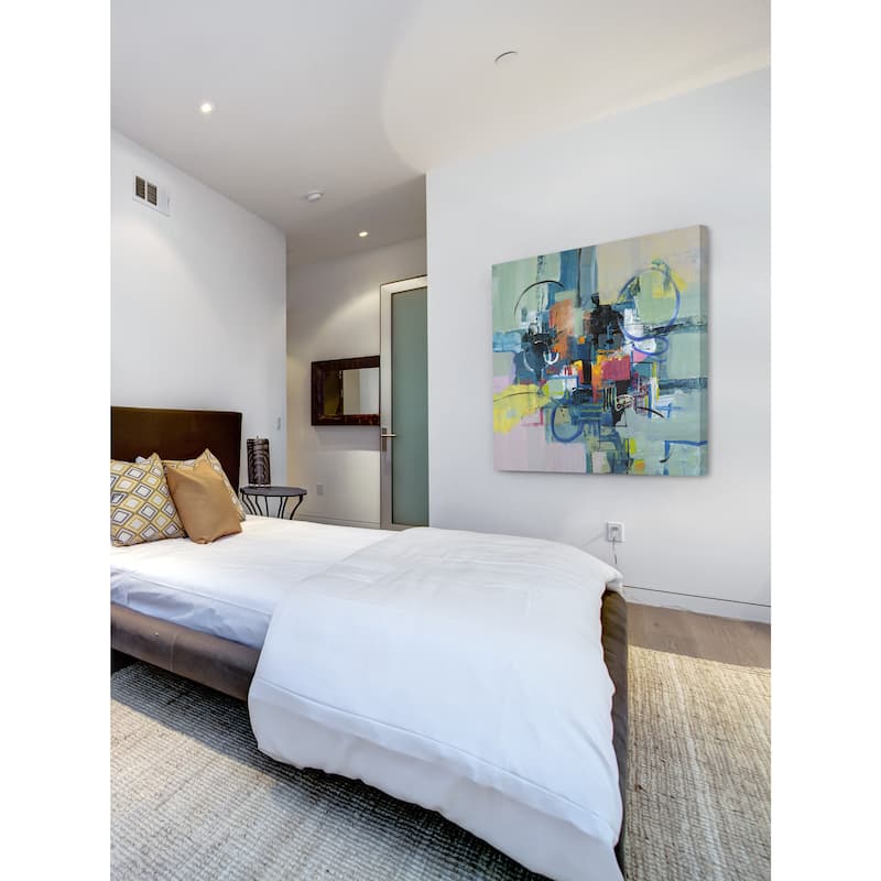 Marmont Hill - 'Time Travel I' by Julie Joy Painting Print on Wrapped Canvas - Multi-Color