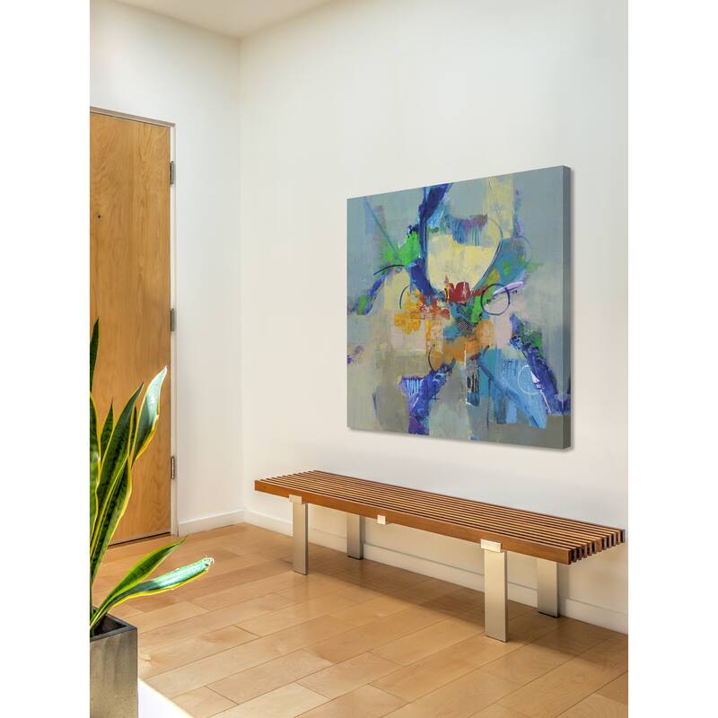 Marmont Hill - 'Time Travel II' by Julie Joy Painting Print on Wrapped Canvas - Multi-Color