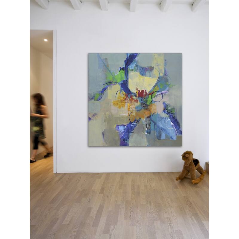 Marmont Hill - 'Time Travel II' by Julie Joy Painting Print on Wrapped Canvas - Multi-Color