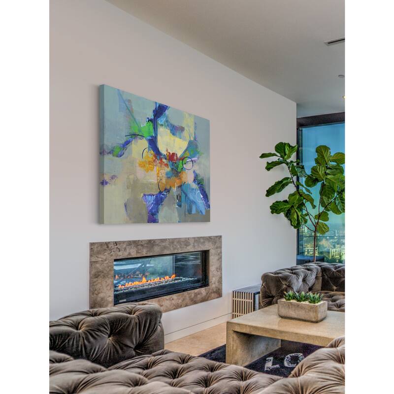 Marmont Hill - 'Time Travel II' by Julie Joy Painting Print on Wrapped Canvas - Multi-Color