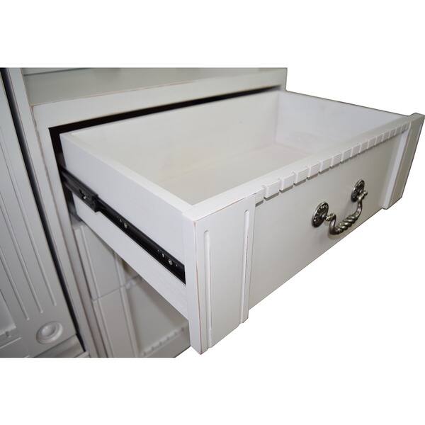 Shop Empire Antique White Queen Size Murphy Bed And Pier Cabinet