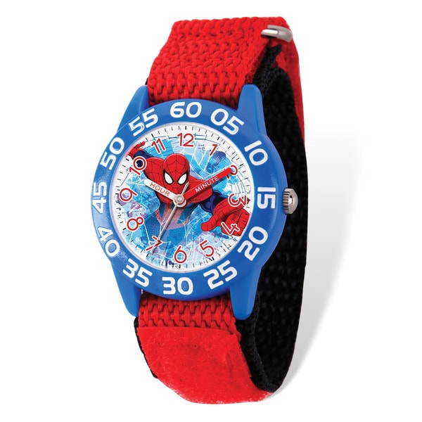 Shop Marvel Kids Spiderman Time Teacher Watch Free