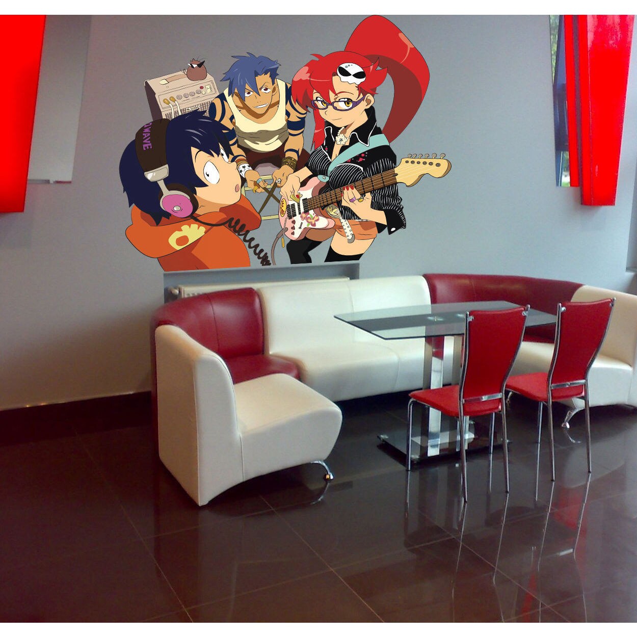 Shop Anime Musicians Full Color Decal Anime Full Color Sticker Colored Anime Sticker Decal Size 33x39 Overstock 13860657