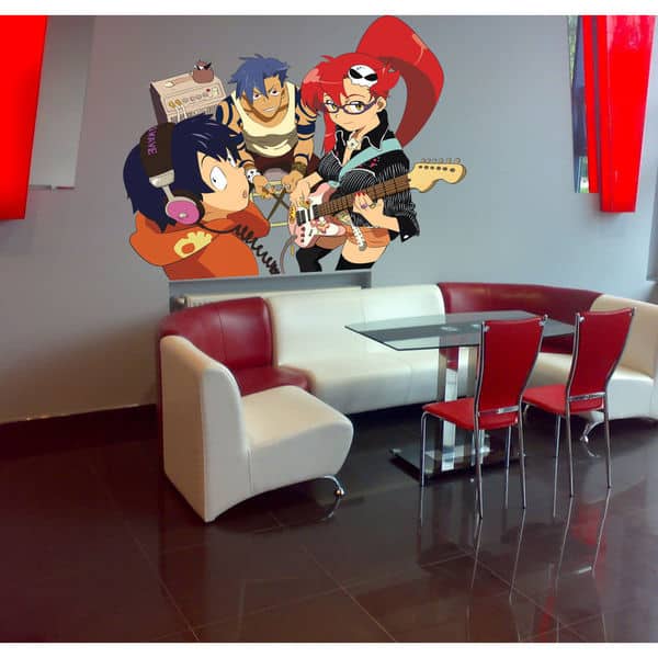 Anime musicians Full Color Decal, Anime Full color sticker,colored
