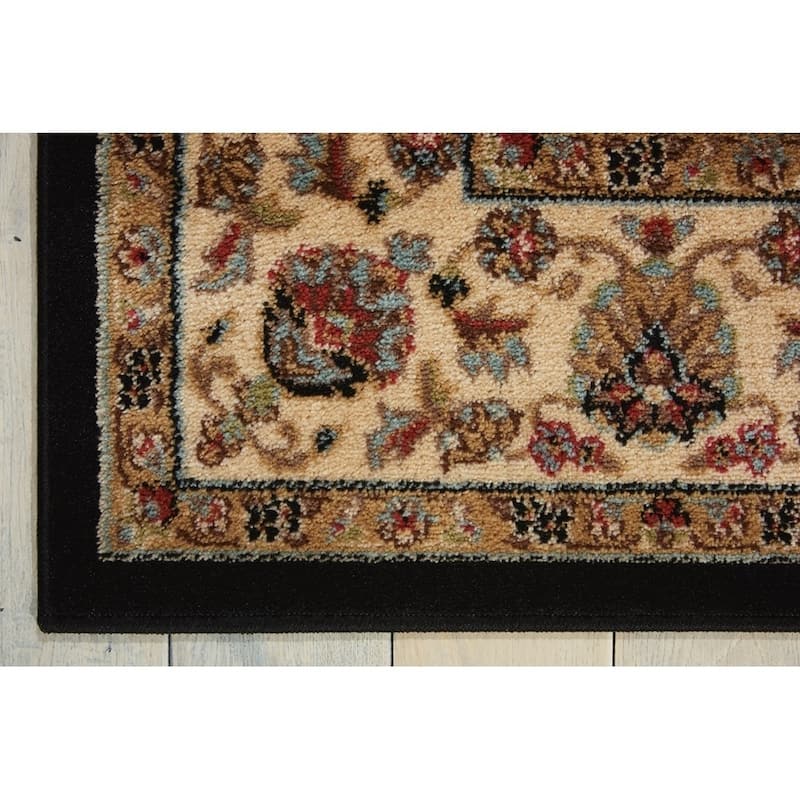 Nourison Delano Traditional Persian Medallion Border Area Rug