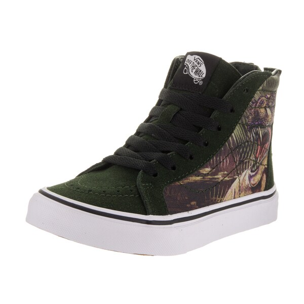 vans sk8 hi green suede