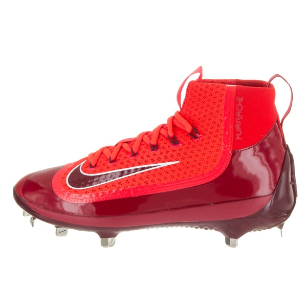 red and black baseball cleats