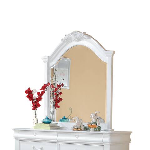 Acme Furniture Estrella White Pine Beveled Mirror