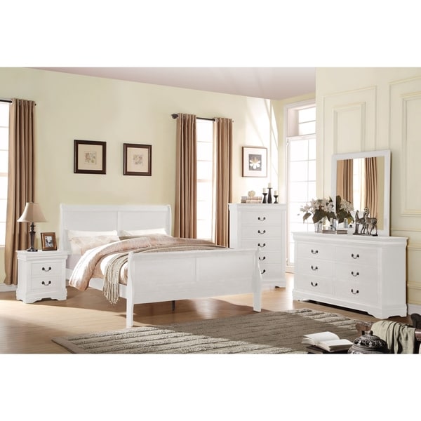 Shop ACME Furniture Louis Philippe Bed, White - Free Shipping Today - Overstock - 13863190