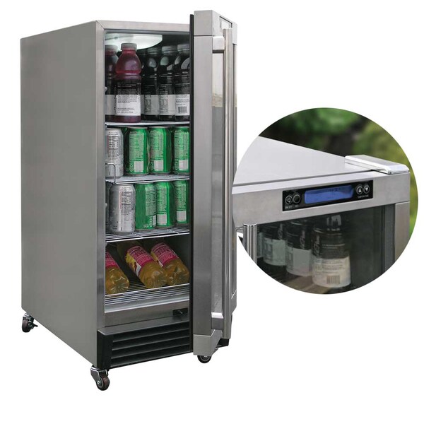 outdoor rated beverage cooler