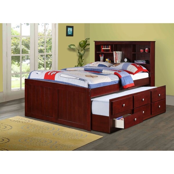twin bed frame with trundle and storage