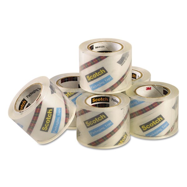 Scotch Brand Sure Start Packaging Tape Refill Rolls 6-Rolls 1.5" Core 1.88 In...