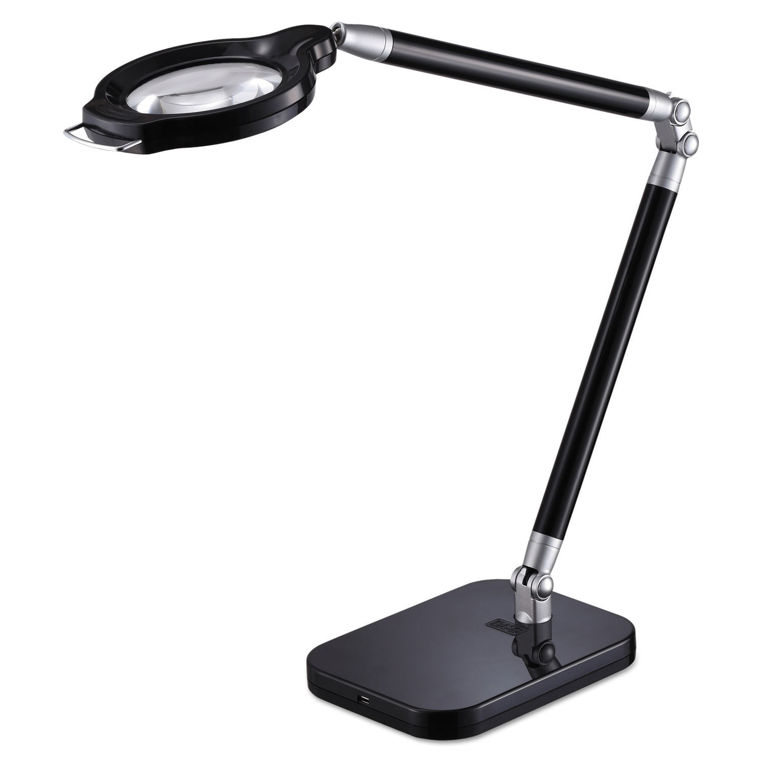 BLACK+DECKER PureOptics Summit Zoom Ultra Reach Magnifier LED Desk Light 2 Prong 29-inch Black