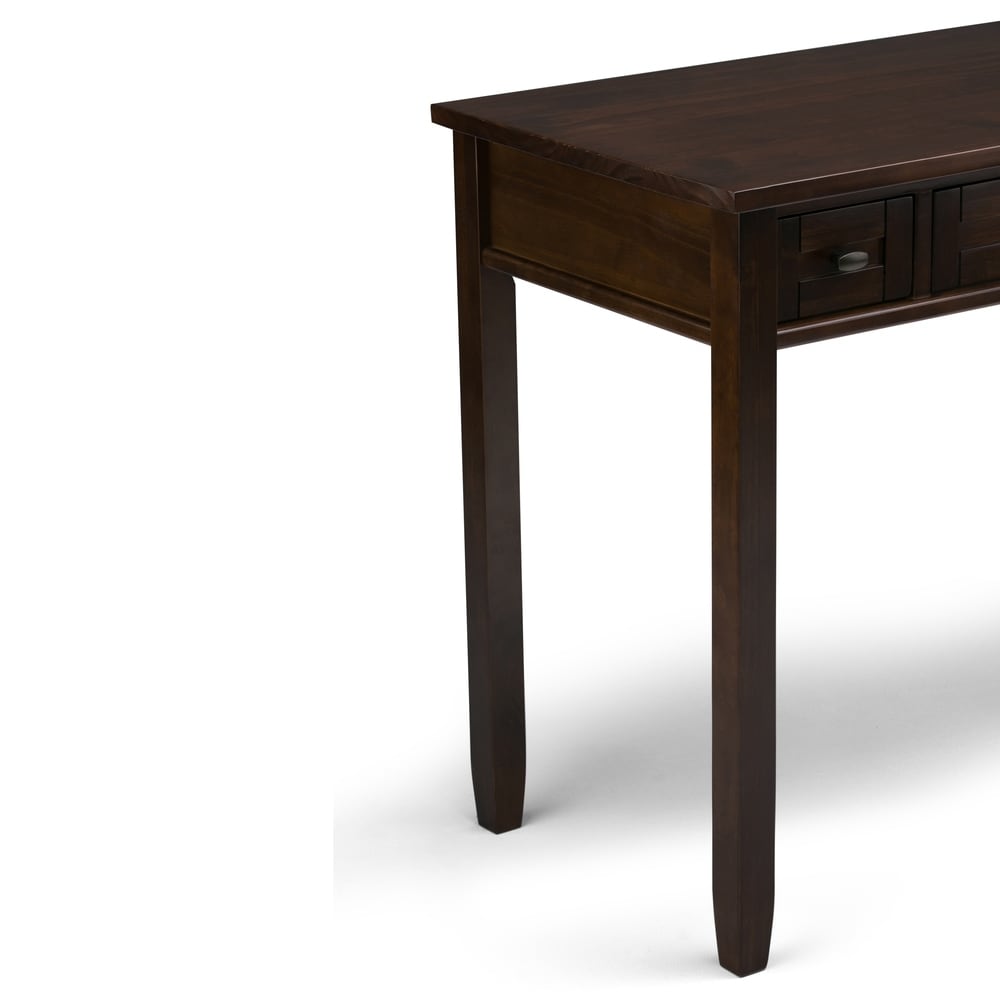 WYNDENHALL Brinkley SOLID ACACIA WOOD Modern Industrial 48 inch Wide Small  Desk - On Sale - Bed Bath & Beyond - 32790764