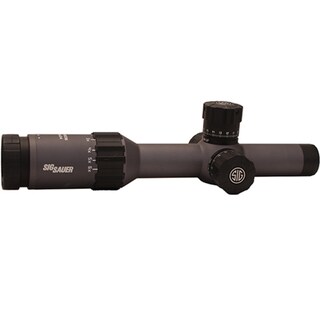 Sig Sauer Tango6 FFP 1-6 x 24mm MRAD Milling Reticle. 0.2 MRAD Adjustment Graphite Tactical Riflescope