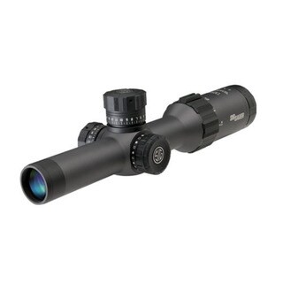 Sig Sauer Tango6 SFP Tactical Riflescope 1-6x24mm, MRAD Milling Reticle, 0.5 MOA Adjustment, Graphite
