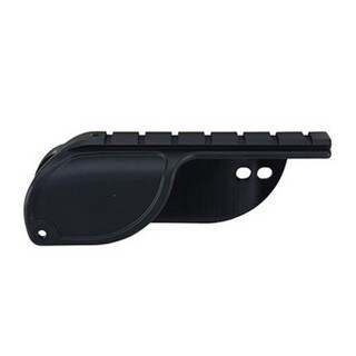 Weaver Black Polymer 12-gauge Saddle Mount System for Mossberg 500