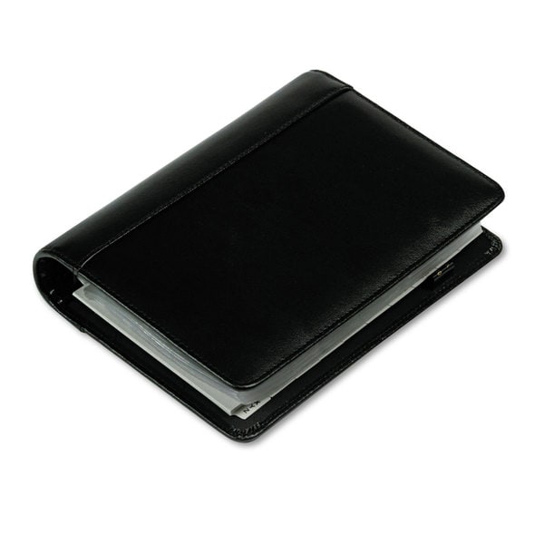 Shop Samsill Regal Leather Business Card Binder 120 Card Capacity 2 X 3 1 2 Cards Black Free