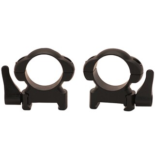 Weaver Grand Slam Black Steel Lever Lock Rings