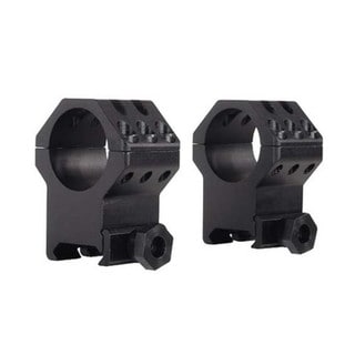 Weaver Matte Black Aluminum 1-inch XX High 6-hole Tactical Rings