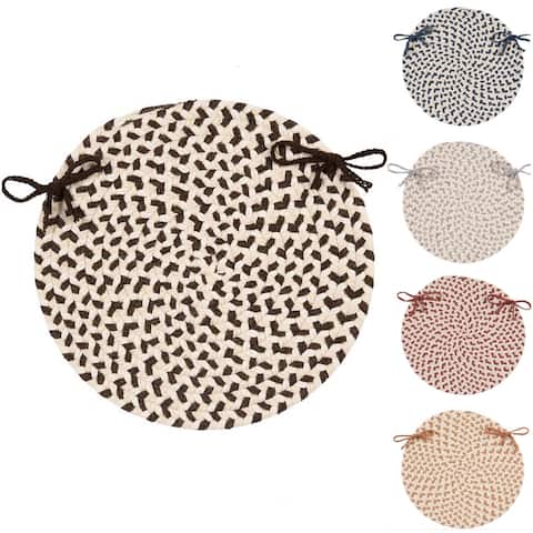 Wool-blend Multi Round Chair Pads (Set of 4)