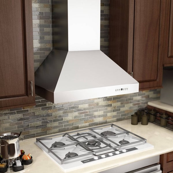 Shop ZLINE 54 in. Wall Mount Range Hood in Stainless Steel (66754
