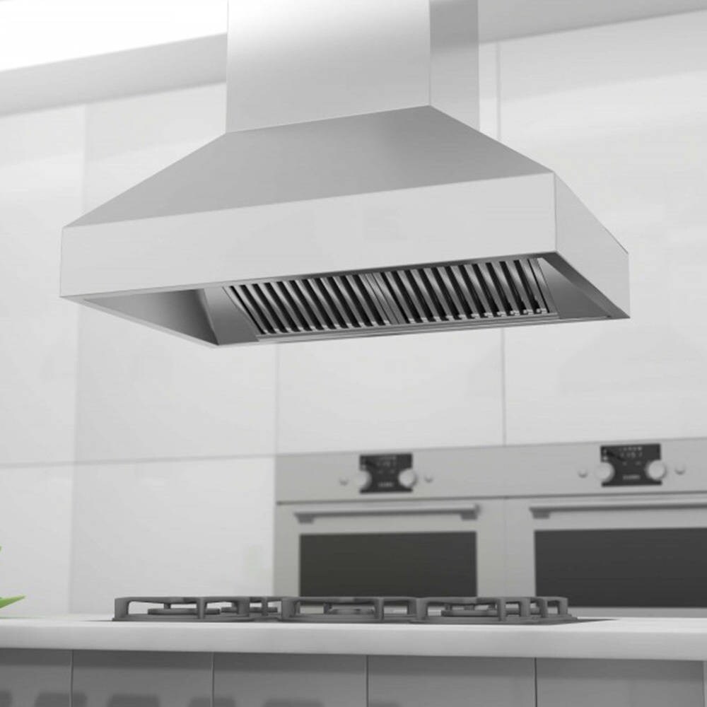 Zline 36 In Island Mount Range Hood In Stainless Steel 597i 36