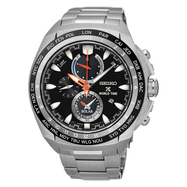 Seiko Prospex Men's Black Dial Watch. Opens flyout.