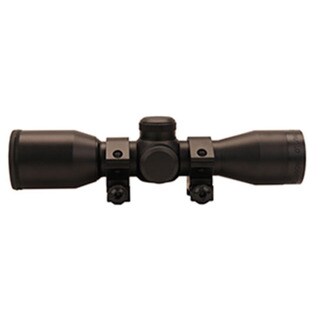 TruGlo Cross Tec Compact Black 4x32mm Illuminated Reticle Crossbow Scope with Rings