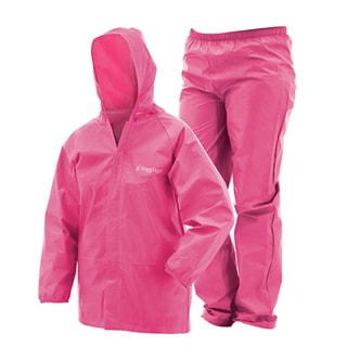 Frogg Toggs Youth Pink Plastic Ultra-Lite Rain Suit