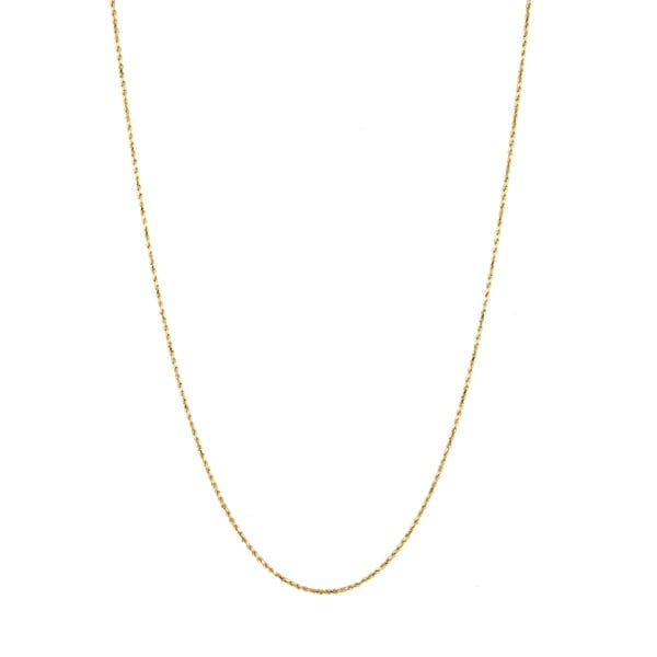 14k Gold 2.5mm D//C Rope with Lobster Clasp Chain 9 Inches