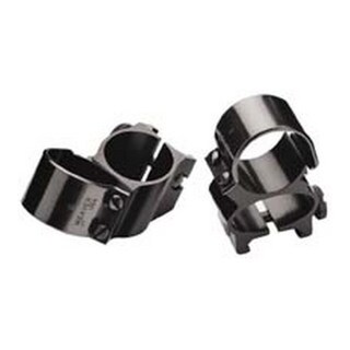 Weaver Black 1-inch See-through Top Mount Rings