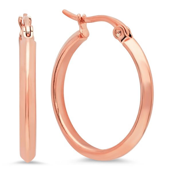 rose gold hoop earrings sale