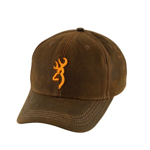 Browning Brown Cotton Dura-Wax 3-D Buckmark Cap